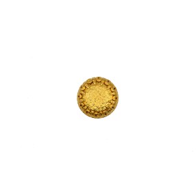 DECORATIVE METAL BUTTON WITH SHANK - GOLD