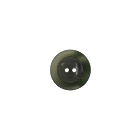4-HOLES POLYESTER BUTTON - DUSTY GREEN