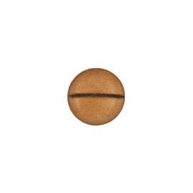 LEATHER SHANK BUTTON WITH LINE - HONEY