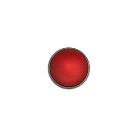 SHANK POLYESTER BUTTON WITH ABS RIM - RED