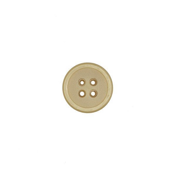 4-HOLES GALALITH BUTTON - BEIGE