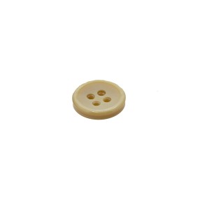 4-HOLES GALALITH BUTTON - BEIGE