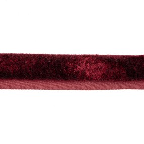 VELVET PIPING FOR HOME FURNISHING 25MM - RED CARDINAL