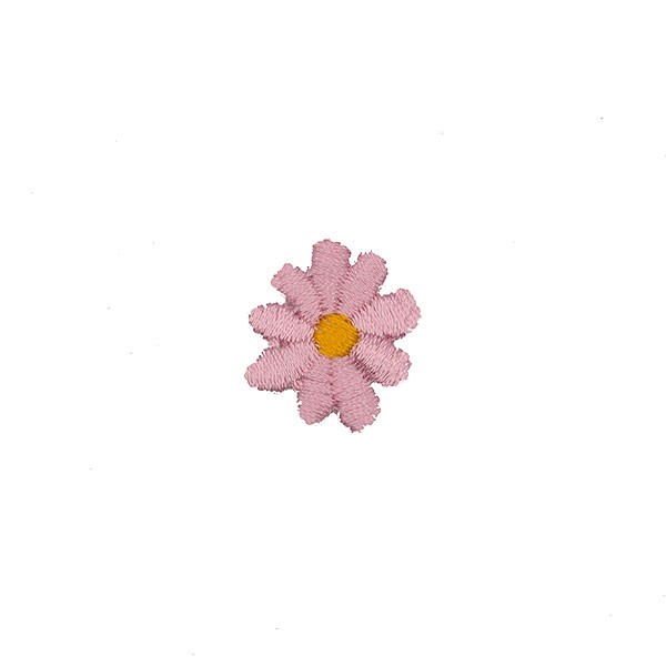 DAISY FLOWER EMBROIDERED IRON-ON MOTIF - PINK