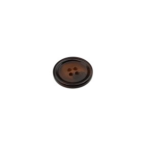 4-HOLES SUIT AND COATS BUTTON - BROWN-TOBACO