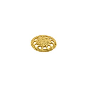 SHANK METAL BUTTON RAY DESIGN - GOLD