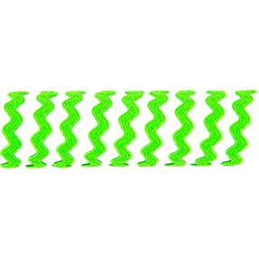 lurex-rickrack-braiding-l -Fluorescent-Green
