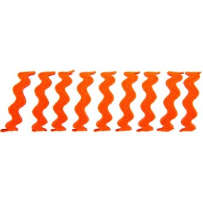 lurex-rickrack-braiding-l -Fluorescent Orange