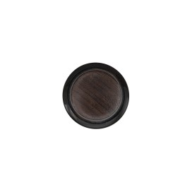 2-PIECES WOOD BUTTON WITH SHANK - EBONY