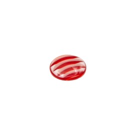 OPTICAL DESIGN BUTTON WITH TUNNEL SHANK - WHITE RED