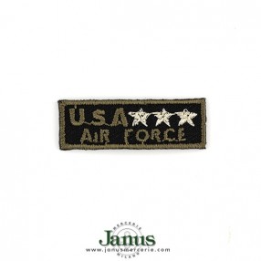 USA AIR FORCE IRON-ON MOTIF - BLACK-GREEN