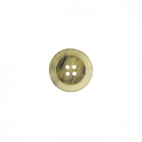 4-HOLE BUTTON WITH RIM - BEIGE