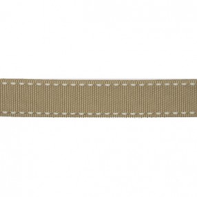 DOUBLE STITCHED GROS-GRAIN RIBBON - SAND