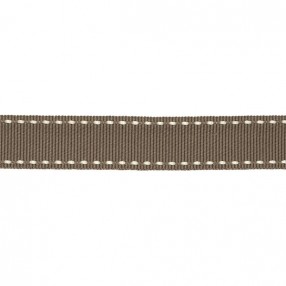 DOUBLE STITCHED GROS-GRAIN RIBBON - BEAVER