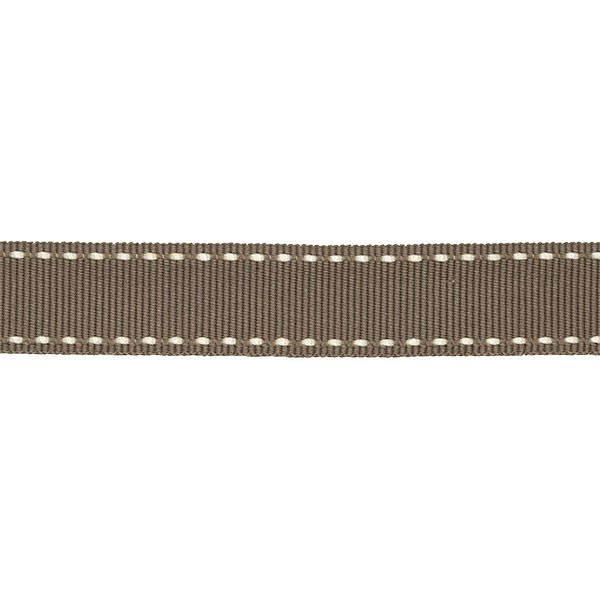 DOUBLE STITCHED GROS-GRAIN RIBBON - BEAVER