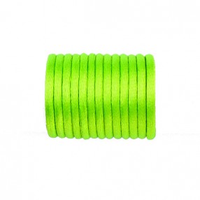 SATIN RATS TAIL CORD GREEN FLUO