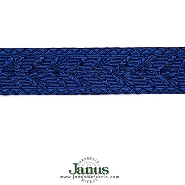 jacquard-leaf-braid-electric-blue-23mm