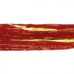 DECORATIVE RIBBON - RED GOLD