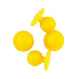 CHEF COAT BUTTON YELLOW