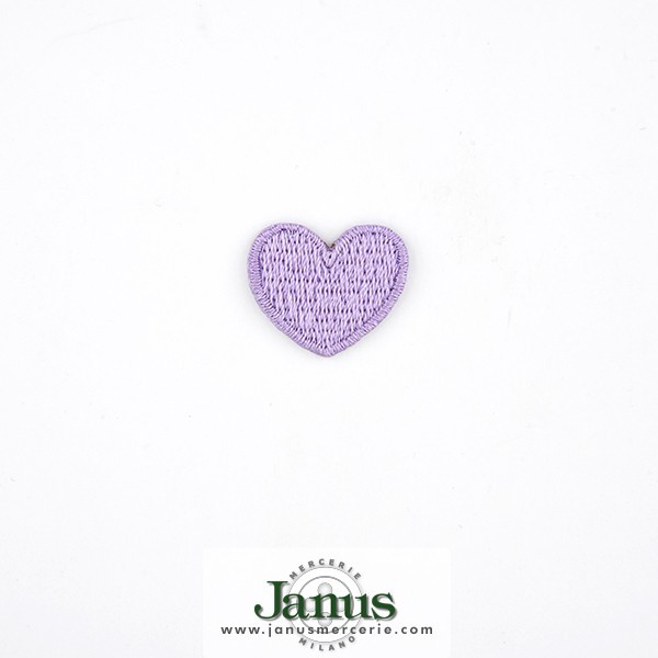 IRON-ON HEART 20X20MM LILAC
