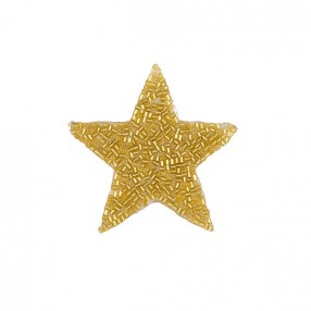 BAGUETTE STAR MOTIF GOLD 55X55MM