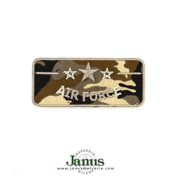 PATCH MILITARE AIR FORCE 80X35MM BEIGE