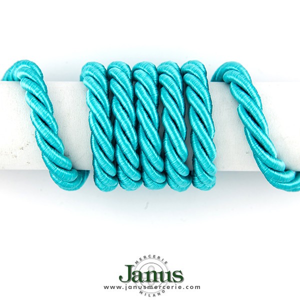 TWISTED SATIN ROP CORD - TURQUOISE