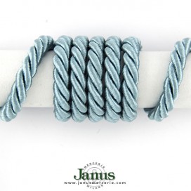 TWISTED SATIN ROP CORD - LIGHT BLUE