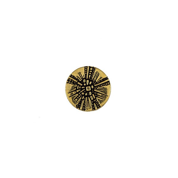 ABS BUTTON WITH SHANK - ANTIQUE GOLD