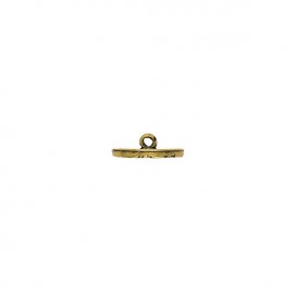 ABS BUTTON WITH SHANK - ANTIQUE GOLD