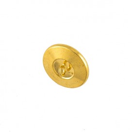 METAL BUTTON WITH SHANK - ANTIQUE GOLD