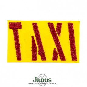 patch-taxi-giallo-lurex-rosso