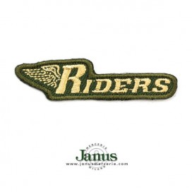 riders-iron-on-patch-green