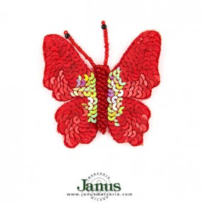 patch-termoadesiva-farfalla-paillettesperline-rossa