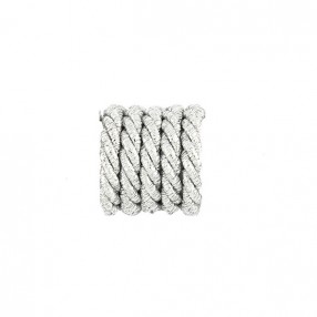 METALLIC TWISTED ROPE - SILVER
