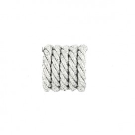 METALLIC TWISTED ROPE - SILVER