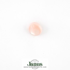 POLYESTER DOME BUTTON WITH METAL SHANK - PINK
