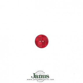 2-HOLES SHELL BUTTON - RED