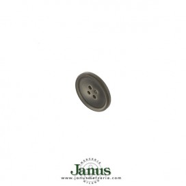 4-HOLES POLYESTER BUTTON WITH RIM - GREY