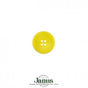 4-HOLES POLYESTER BUTTON - MATTE YELLOW