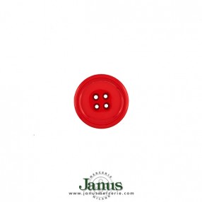MULTI-USE POLISHED 4-HOLES  SEW-THROUGH BUTTON - RED