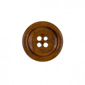 NATURAL OLIVE WOOD BUTTON - CHERRY