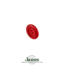 POLYESTER 2 HOLES BUTTON RED