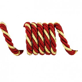 METALLIC TWISTED CORD - RED GOLD