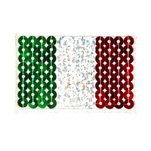 ITALIAN FLAG SEQUINS MOTIF