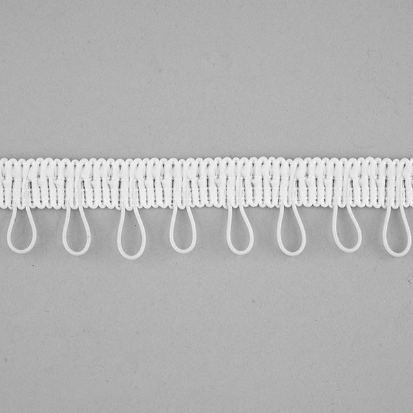 TRIMMING WITH ELASTIC EYELET - WHITE