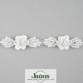 hand-made-pearl-beads-trim-cerimony-wedding-dress-accessory-moda-white-elegant