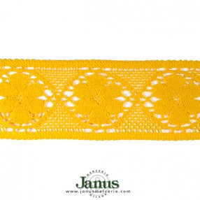 yellow cotton lace 95mm