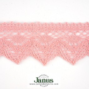 pink cotton lace 55mm