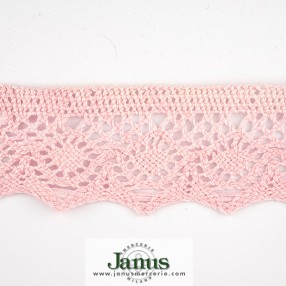 pink cotton lace 50mm